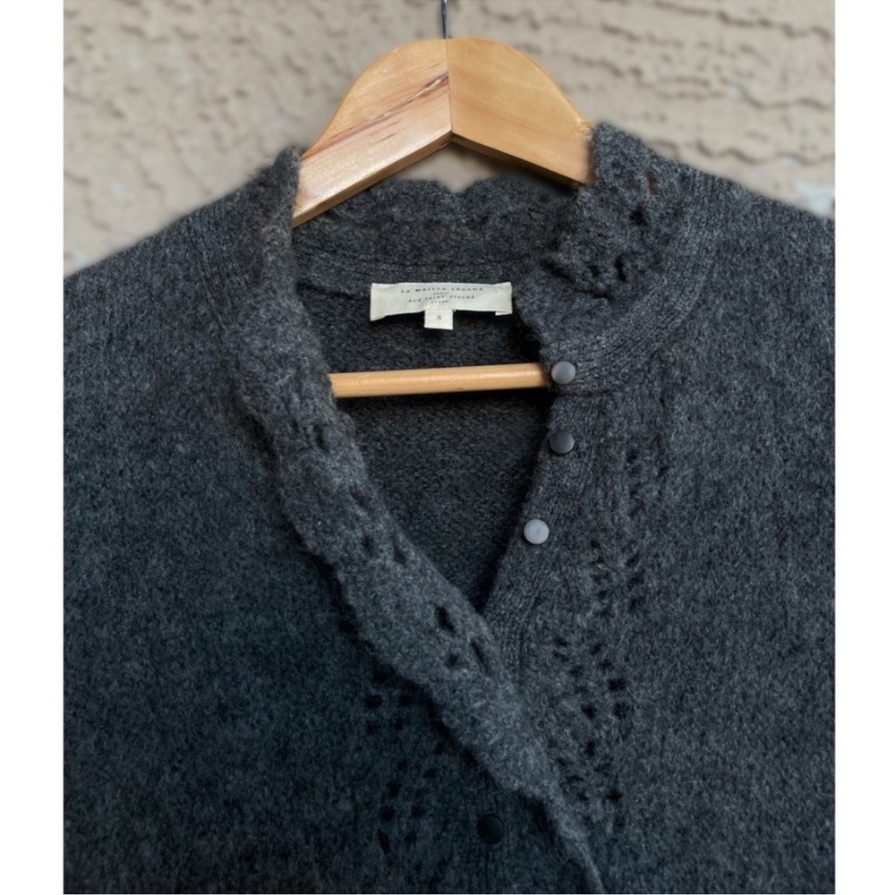 Sezane Angelita Kid Mohair Lace Detail Wool Midi Sweater Dress Size XS - Picture 7 of 13